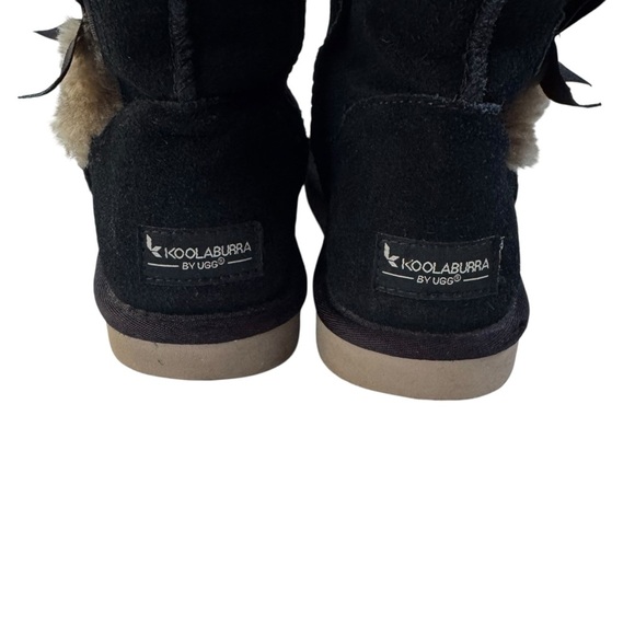 Koolaburra By UGG Victoria Short Suede Bootie Black Size 9 - Picture 6 of 11